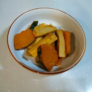 かぼちゃと高野豆腐のにんにくオイスターソース煮